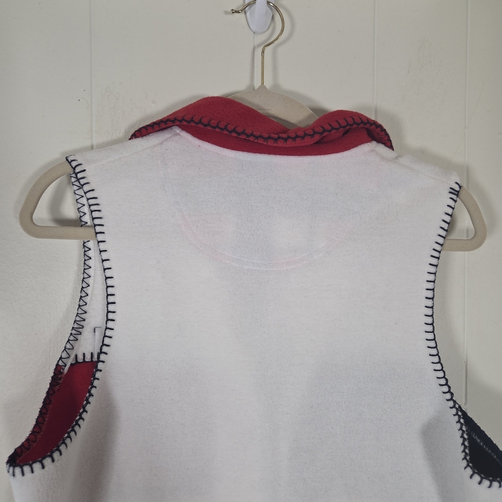 Vintage Red White And Blue Fleece Patriotic Vest Size Small - Picture 8 of 14